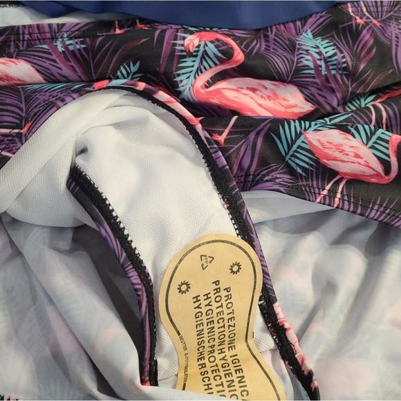 WOMEN'S HIGH NECK TWO PIECE BATHING SUITS TOP - Picture 8 of 11